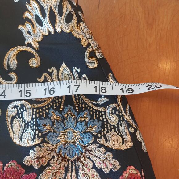 L'Atiste by Amy Mini Dress Size Med Embroidered Black Whimsygoth Wedding Guest - Picture 9 of 10